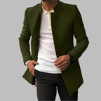 Men's Blazer Single-Breasted Stand Collar Slim Fit Jacket – Office, Casual, Formal, Gift