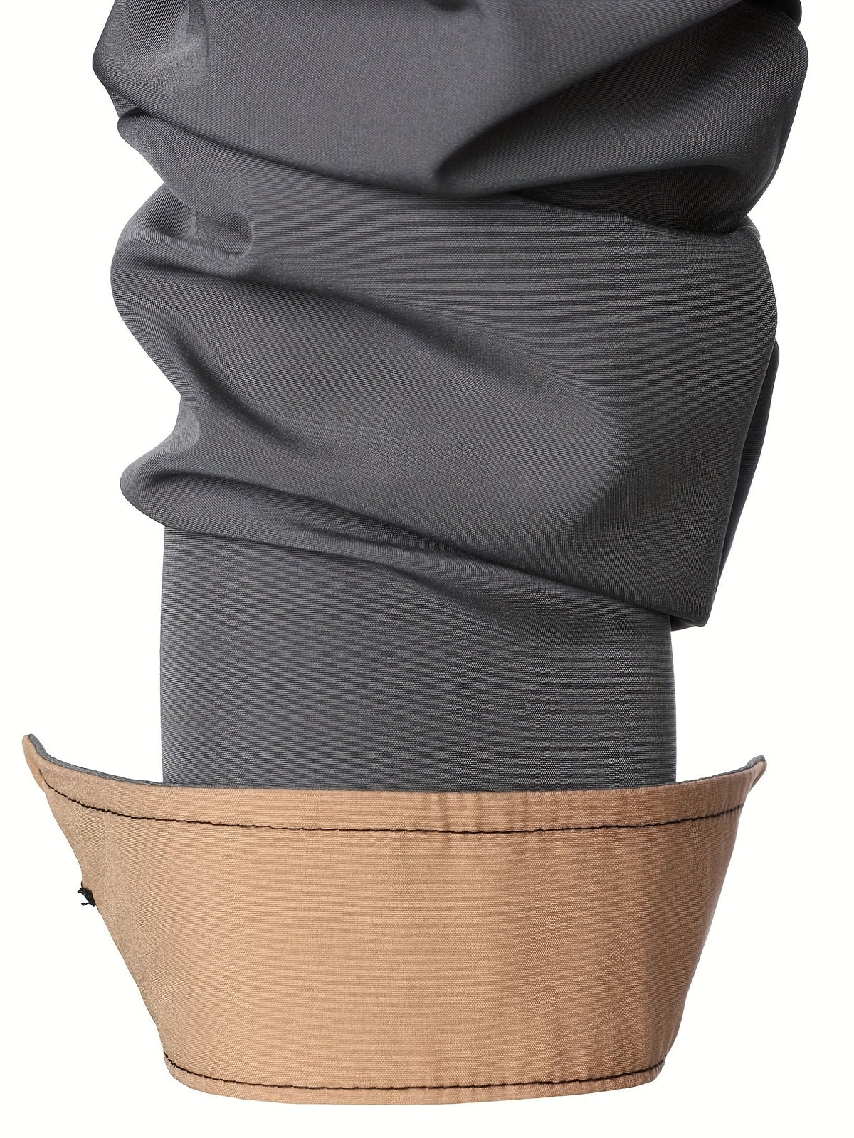 Men's Button-Up Shirt Long Sleeve Black Contrast-Trim Collar – Casual, Office, Holiday, Gift