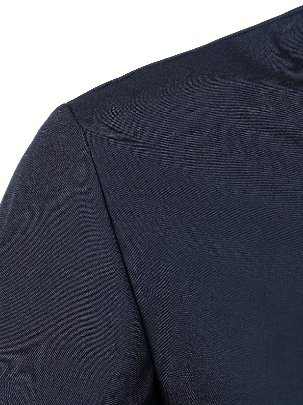 Men's Button-Up Shirt Long Sleeve Black Contrast-Trim Collar – Casual, Office, Holiday, Gift