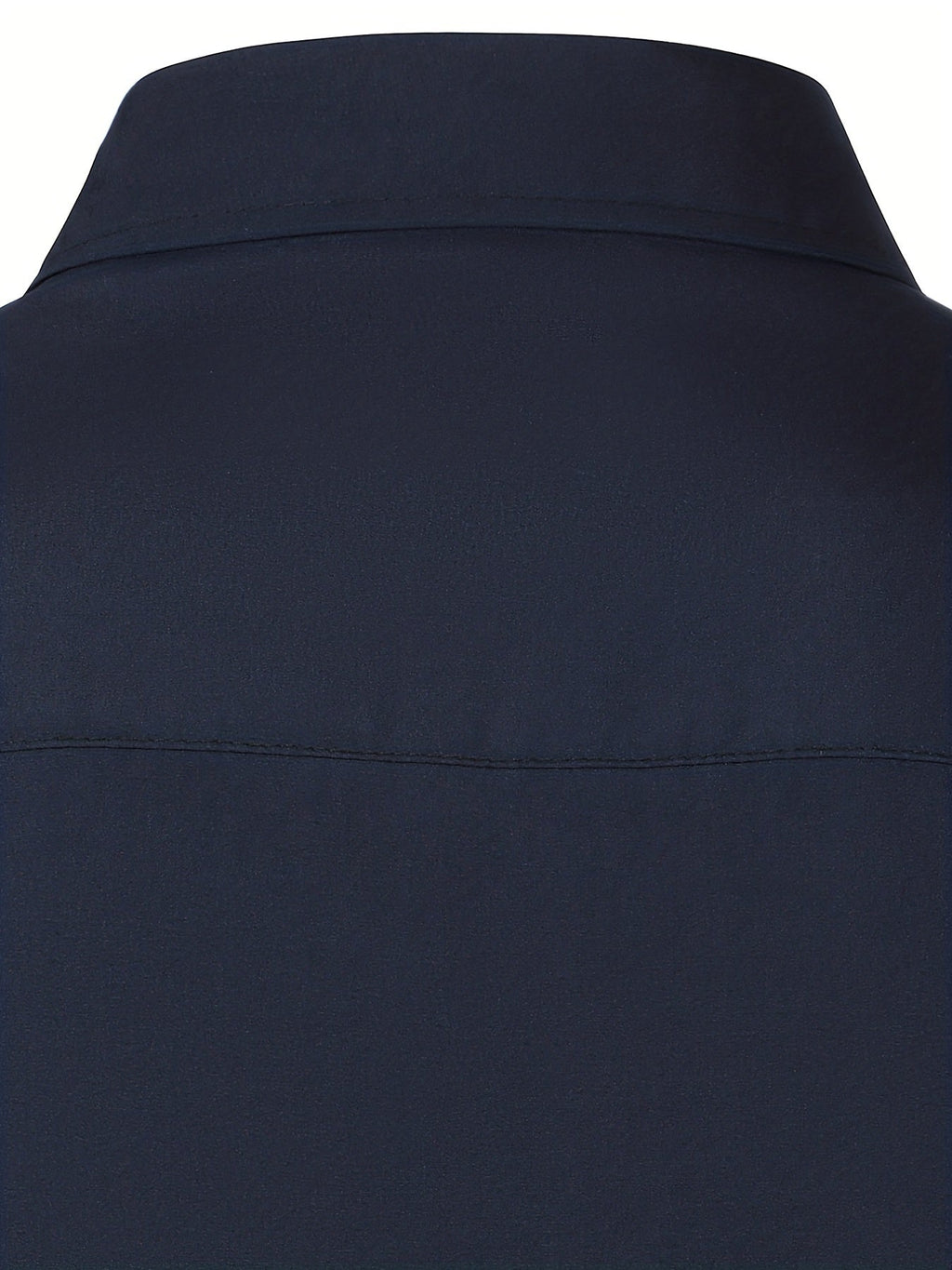 Men's Button-Up Shirt Long Sleeve Black Contrast-Trim Collar – Casual, Office, Holiday, Gift