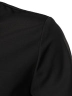 Men's Button-Up Shirt Long Sleeve Black Contrast-Trim Collar – Casual, Office, Holiday, Gift