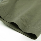 Men's Cargo Shirt Short-Sleeve Cotton Army Green Button-Up with Chest Pockets – Casual, Office, Outdoor