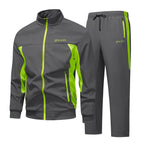 Men's Full-Zip Tracksuit Set | Stand Collar-Faylori