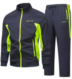 Men's Full-Zip Tracksuit Set | Stand Collar-Faylori