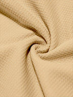 Men's Henley Shirt Long-Sleeve Waffle Knit White Button Placket – Casual, Office, Holiday, Gift