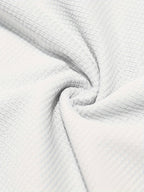 Men's Henley Shirt Long-Sleeve Waffle Knit White Button Placket – Casual, Office, Holiday, Gift