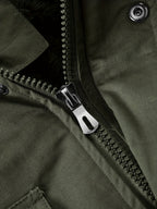Men's Hooded Jacket Fleece-Lined Mid-Length Multi-Pocket Cargo Coat – Casual, Winter Outdoor Gift