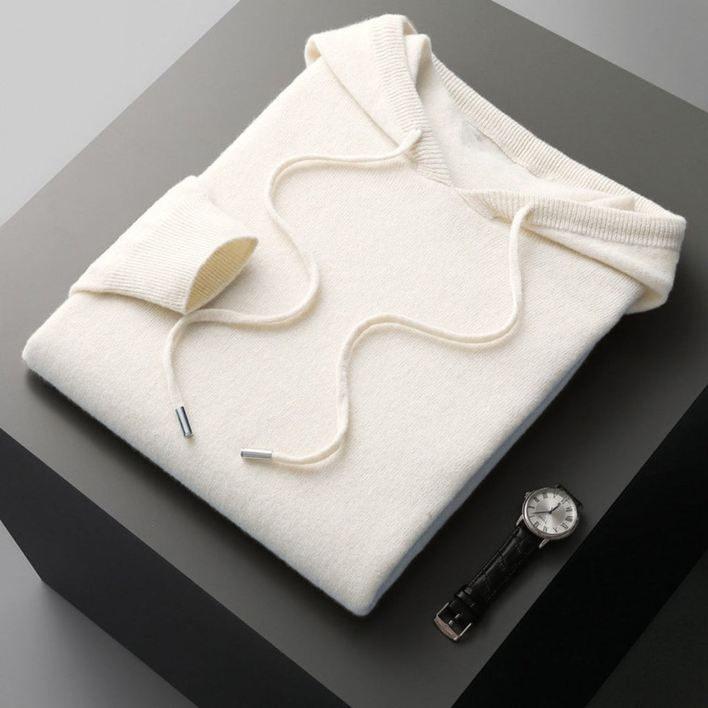 Men's Knit Hoodie | Drawstring Hood-Faylori