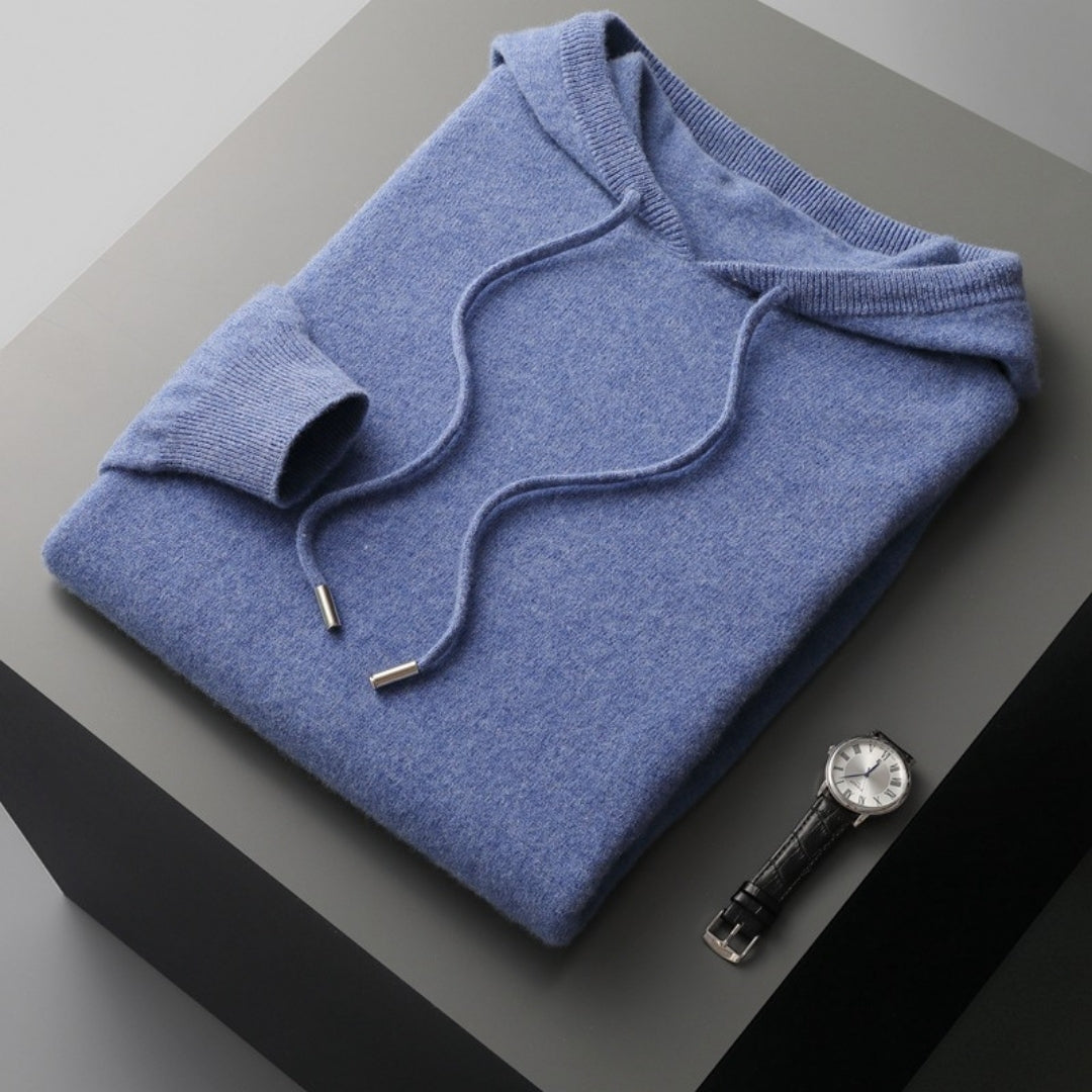 Men's Knit Hoodie | Drawstring Hood-Faylori