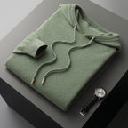 Men's Knit Hoodie | Drawstring Hood-Faylori