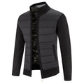 Men's Knitted Cardigan Jacket Zip-Front Stand Collar Fleece Lined Sweater Coat – Casual, Office, Winter Gift