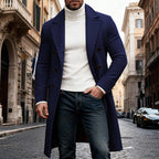 Men's Long Overcoat Double-Breasted Lapel Trench Coat – Office, Casual, Winter, Gift