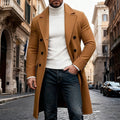 Men's Long Overcoat Double-Breasted Lapel Trench Coat – Office, Casual, Winter, Gift