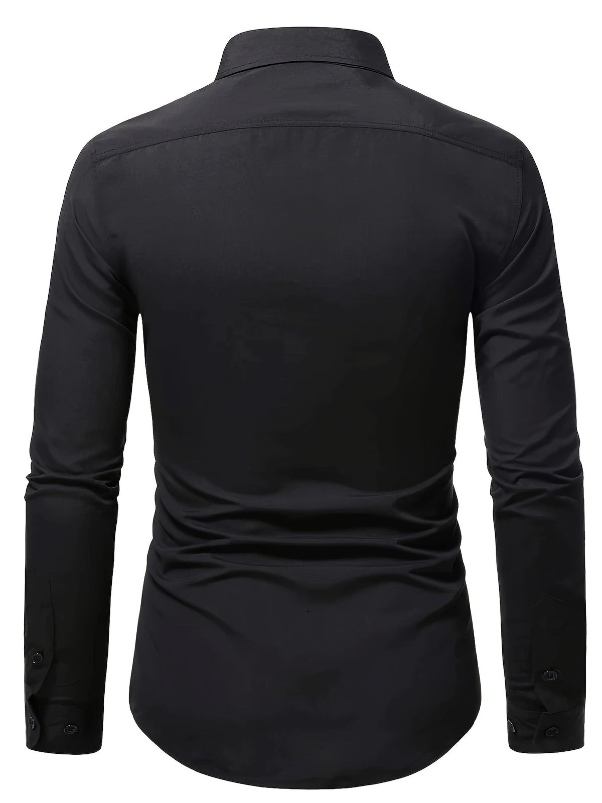 Men's Long-Sleeve Dress Shirt Button-Up Multicolored Slim Fit – Office, Formal, Casual, Gift