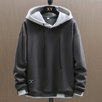 Men's Pullover Hoodie | Two-Tone Drawstring-Faylori