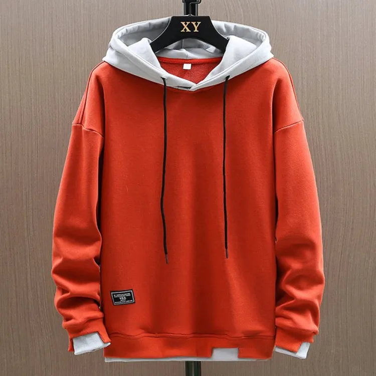 Men's Pullover Hoodie | Two-Tone Drawstring-Faylori