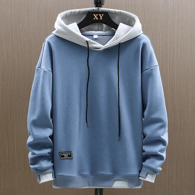 Men's Pullover Hoodie | Two-Tone Drawstring-Faylori