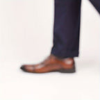 Oxford Dress Shoes Men's Leather Cap-Toe Lace-Up Brown – Office, Wedding, Formal, Business, Gift