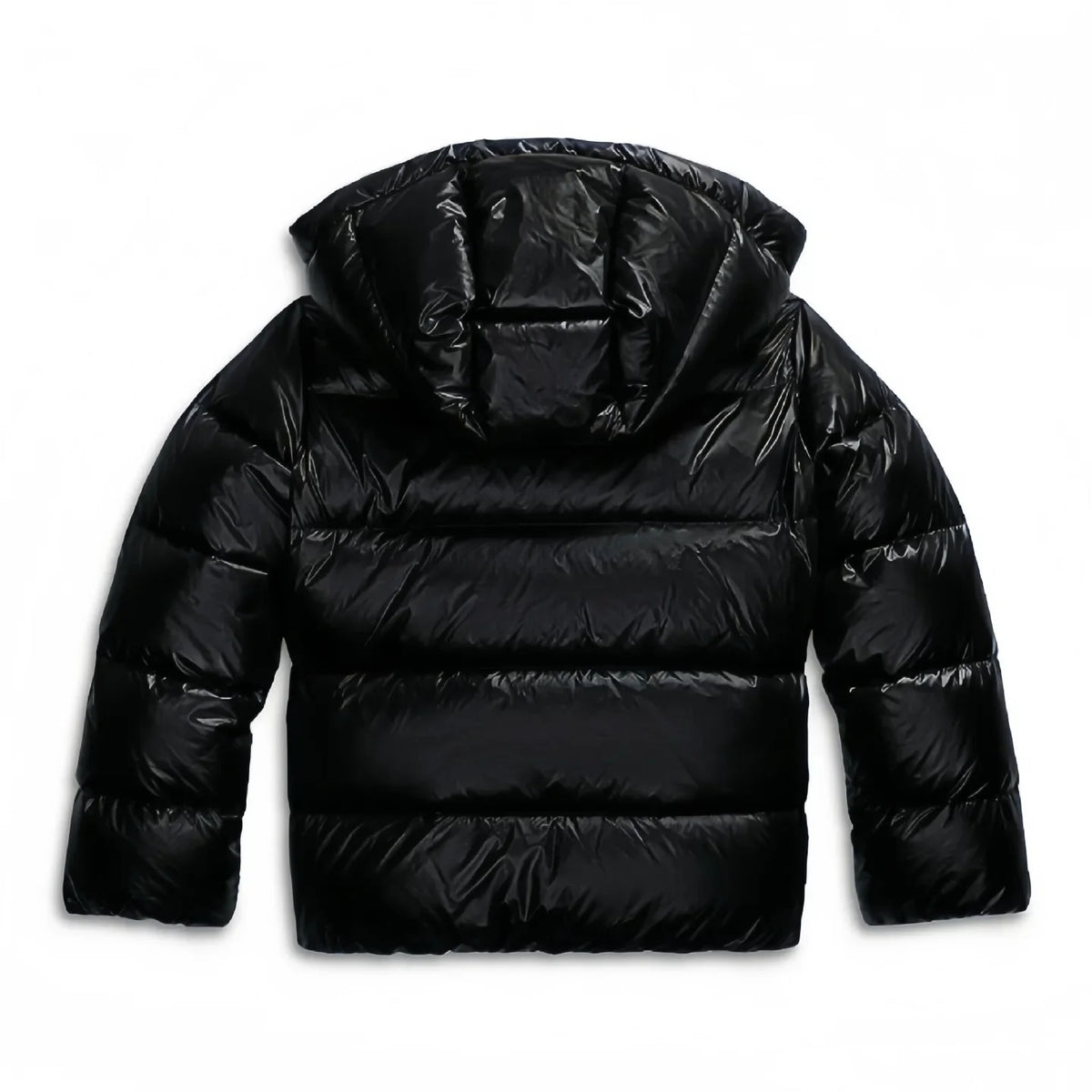 Puffer Jacket Navy Blue Hooded Glossy Women's – Casual, Winter, Everyday Outdoor