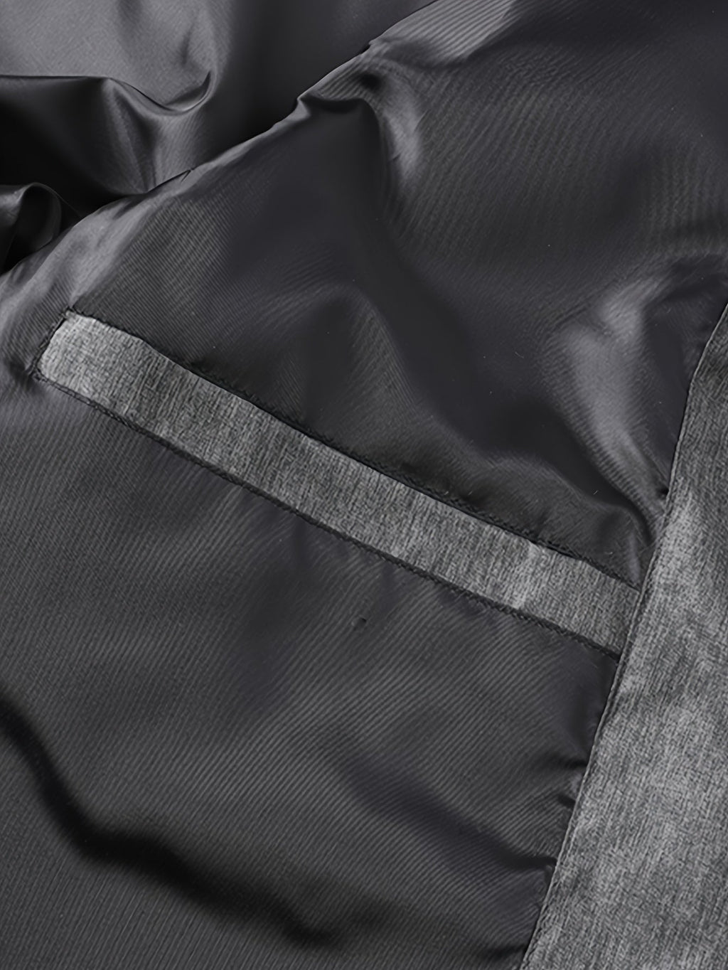 Puffer Vest Men's Insulated Stand-Collar Gray Zip-Pocket – Casual, Winter Outdoor Layering
