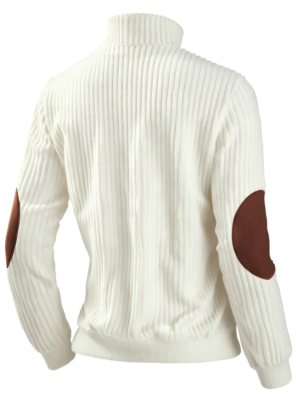 Quarter-Zip Pullover Ribbed Corduroy Women's Long Sleeve Color Block Sweatshirt – Casual, Office