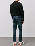 Quarter-Zip Sweater Men's Black Long Sleeve Mock Neck Pullover – Office, Casual Everyday Wear