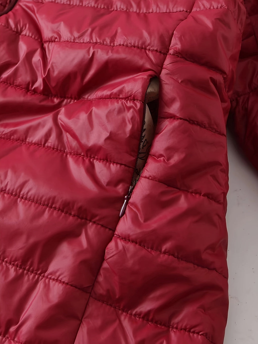 Quilted Longline Puffer Coat Women's Black Fleece-Lined Zip-Up – Winter, Casual, Everyday Outerwear