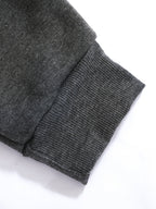 Raglan Crew Neck Sweatshirt Men's Gray Black Colorblock Pullover – Casual, Everyday Layering