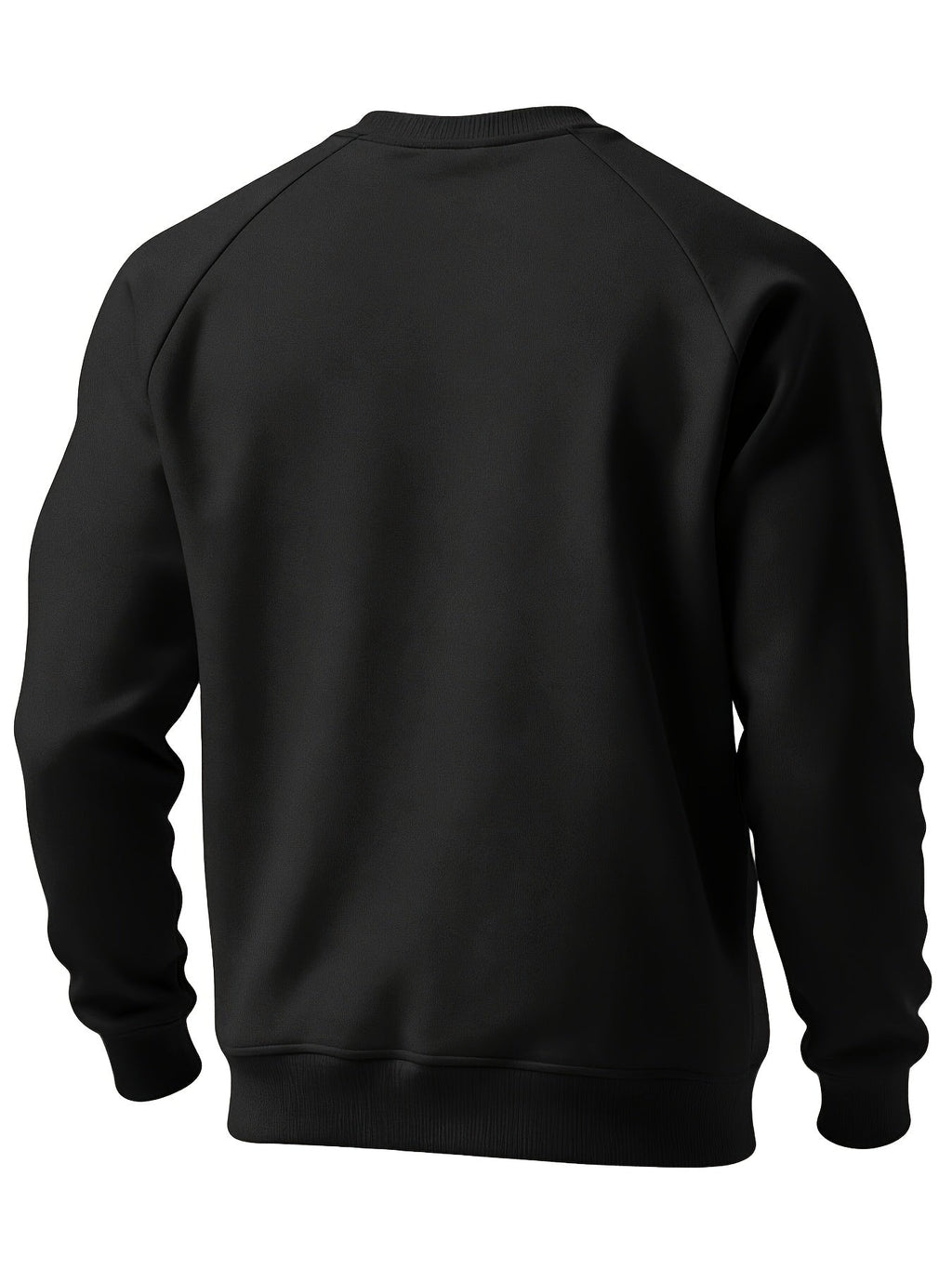 Raglan Crew Neck Sweatshirt Men's Gray Black Colorblock Pullover – Casual, Everyday Layering
