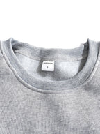 Raglan Crew Neck Sweatshirt Men's Gray Black Colorblock Pullover – Casual, Everyday Layering