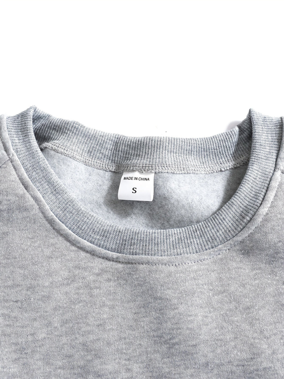 Raglan Crew Neck Sweatshirt Men's Gray Black Colorblock Pullover – Casual, Everyday Layering