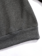 Raglan Crew Neck Sweatshirt Men's Gray Black Colorblock Pullover – Casual, Everyday Layering