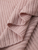 Ribbed Knit Sweater Dress Women's Half-Turtleneck Oversized Long Sleeve – Casual, Office, Holiday, Gift