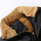 Sherpa-Lined Puffer Vest Men's Black Fleece Sleeveless Body Warmer – Casual, Winter Outdoor