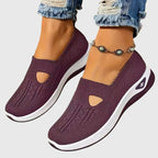 Slip-On Sneakers Green Mesh Women's Breathable Cutout – Casual, Walking Comfort Everyday Wear