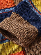 Striped Knit Cardigan Men's Shawl Collar Button-Up Sweater – Casual, Fall Layering