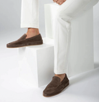 Suede Loafers Men's Grey Slip On Moccasins – Office, Holiday, Gift · Faylori