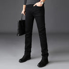 Tapered Jeans Men's Grey Denim 5-Pocket – Casual, Office · Faylori