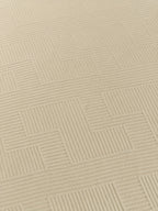Textured Crew Neck Sweatshirt Men's Cream Long Sleeve Pullover – Casual, Office, Everyday Wear