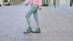 Women's Ankle Boots Green Faux Leather Lace-Up Side Zip Sneakers – Casual, Everyday Comfort Walking