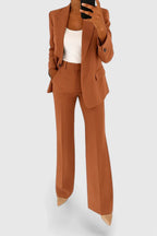Women's Blazer Pants Suit Set Black 2-Piece – Office, Business, Formal, Work, Gift
