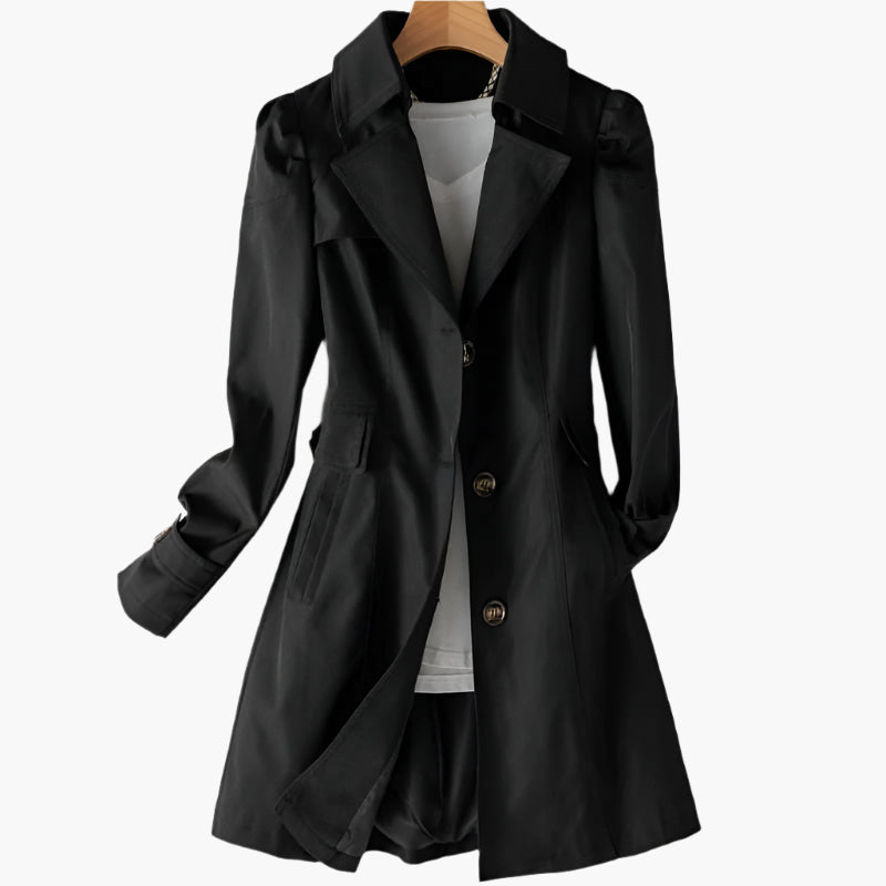 Women's Classic Trench Coat | Notched Lapel-Faylori