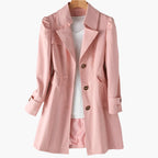 Women's Classic Trench Coat | Notched Lapel-Faylori