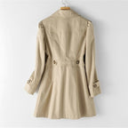 Women's Classic Trench Coat | Notched Lapel-Faylori
