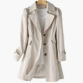 Women's Classic Trench Coat | Notched Lapel-Faylori