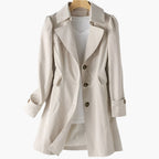 Women's Classic Trench Coat | Notched Lapel-Faylori