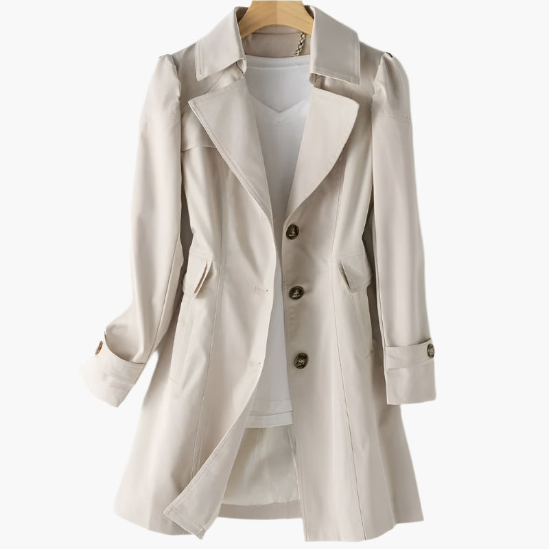 Women's Classic Trench Coat | Notched Lapel-Faylori