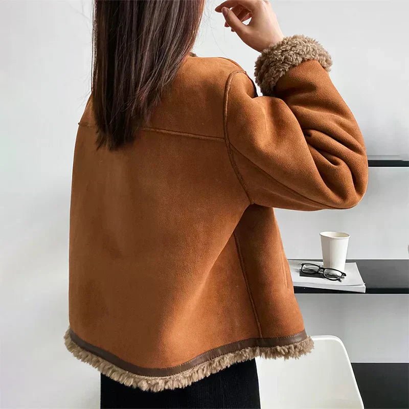Women's Cropped Jacket | Button Front-Faylori