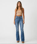Women's Flare Jeans | Double-Button Waist-Faylori