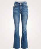 Women's Flare Jeans | Double-Button Waist-Faylori